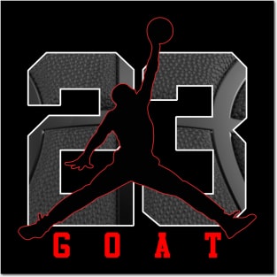 Michael Jordan 23 Black Matte Style Posters and Art
